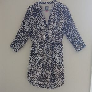 Vince Camuto Leopard Print Mini Dress